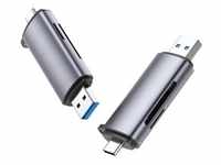 Ugreen 50706 Kartenleser USB/Micro-USB Silber