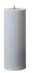 283 LED Kerze MIA f&uuml;r Au&szlig;en Deluxe Homeart flackernd H: 20cm D: 7,5cm wei&szlig;...