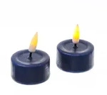 283 LED Teelichter Mia flackernd mit Batterie D:4,1cm k&ouml;nigsblau 2St