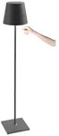 Zafferano - Poldina Pro XXL Dunkelgraue LED-Lampe wiederaufladbar und dimmbar 150 cm