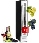 Klarstein Vinovilla 7 Built-in Uno Quartz Einbau-Weink&uuml;hlschrank Wei&szlig;es Glas Wei&szlig;