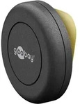 Goobay 62089 Universal Magnethalterung, selbstklebend, Schwarz - zur schnellen und