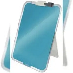 LEITZ Desktop-Notizboard Cosy, A4, blau, Sicherheitsglas, trocken abwischbar, inkl.