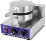 vertes Waffeleisen 1000W, Edelstahl, Timer bis 5 Min, 50-300 &deg;C stufenlos, Antihaft,