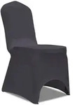 vidaXL Stretch Stuhlbezug 6 St&uuml;ck Anthrazit
