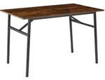tectake Esstisch Swansea 120x75x76cm Industrial Holz Dunkel, Rustikal