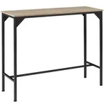 tectake Bartisch Kerry 120x40x100,5cm Industrial Holz Hell, Eiche Sonoma