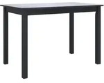 vidaXL Esstisch Schwarz 114x71x75 cm Gummiholz Massiv
