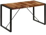 vidaXL Esstisch 140 x 70 x 75 cm Massivholz