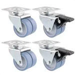 WAGNER Strandkorbrollen 4tlg. Set - ULTRASOFT - Durchmesser &Oslash; 50 mm, 2 mit Bremse,