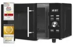 Exquisit Mikrowelle MW8023-F-240DIG schwarz | Grill | max. 1000 W | Garraum 23 l 