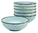 CreaTable Nature Collection Blau Mehrzweckschale 6-tlg Steinzeug