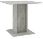 vidaXL Esstisch Betongrau 80x80x75 cm Holzwerkstoff