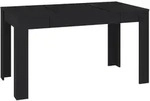 vidaXL Esstisch Schwarz 140x74,5x76 cm Holzwerkstoff