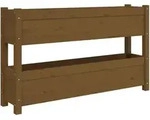 vidaXL Pflanzk&uuml;bel Honigbraun 112x25x66 cm Massivholz Kiefer