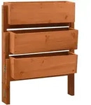 vidaXL Pflanzk&uuml;bel Klappbar Orange 60x14x75 cm Massivholz Tanne