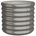 vidaXL Pflanzk&uuml;bel Verzinkter Stahl 40x40x36 cm Grau