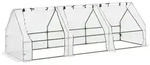Outsunny - Gew&auml;chshaus - 270L x 90B x 90H cm - wei&szlig;