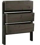 vidaXL Pflanzk&uuml;bel Klappbar Grau 60x14x75 cm Massivholz Tanne