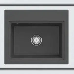 Villeroy & Boch Villeroy&Boch Rechteckiges Sp&uuml;lbecken, Keramiksp&uuml;le Subway Style 60