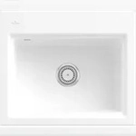 Villeroy & Boch Villeroy&Boch Rechteckiges Sp&uuml;lbecken, Keramiksp&uuml;le Subway Style 60