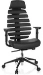 B&uuml;rostuhl / Drehstuhl ERGO LINE II PRO Leder schwarz hjh OFFICE