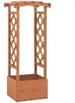 vidaXL Pflanzkasten mit Spalier 49x39x117 cm Tannenholz