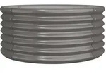 vidaXL Pflanzk&uuml;bel Verzinkter Stahl 80x80x36 cm Grau