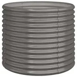vidaXL Pflanzk&uuml;bel Verzinkter Stahl 80x80x68 cm Grau
