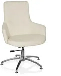 Loungechair / Relaxsessel SHAKE 300 Kunstleder cremewei&szlig; hjh OFFICE
