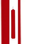 Wiedemann Kerzen Baumkerzen Rot 96 x &Oslash; 13 mm, 20 St&uuml;ck