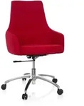 B&uuml;rostuhl / Drehstuhl SHAKE 100 Stoff rot hjh OFFICE