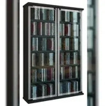 VCM Galerie Regal , CD-Turm 12 Regale schwarz.