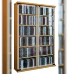 VCM Galerie Regal , CD-Turm 12 Regale Buche dekor.