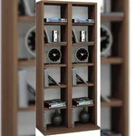 VCM Milano Regal 12 F&auml;cher Kern-Nussbaum dekor.