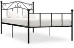 vidaXL Bettgestell Schwarz Metall 100 &times; 200 cm