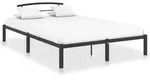 vidaXL Bettgestell Schwarz Metall 140x200 cm