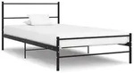 vidaXL Bettgestell Schwarz Metall 100 &times; 200 cm