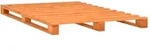 vidaXL Palettenbett Braun Massivholz Kiefer 180&times;200 cm