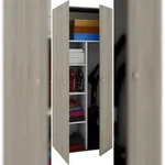 VCM Vandol II Universalschrank, Reinigungsschrank 2 T&uuml;ren Sonoma-Eiche dekor.