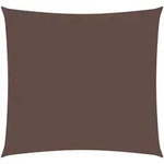 vidaXL Sonnensegel Oxford-Gewebe Quadratisch 4,5x4,5 m Braun