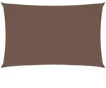 vidaXL Sonnensegel Oxford-Gewebe Rechteckig 2x5 m Braun