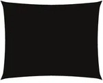 vidaXL Sonnensegel Oxford-Gewebe Rechteckig 3,5x4,5 m Schwarz