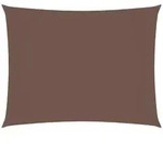 vidaXL Sonnensegel Oxford-Gewebe Rechteckig 3,5x5 m Braun