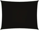 vidaXL Rechteckiges Sonnenschirmsegel aus Oxford-Stoff, 3,5 x 5 m, schwarz, Modell
