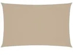 vidaXL Rechteckiges Sonnenschirmsegel aus Oxford-Stoff, 4 x 7 m, Beige, Modell Helios