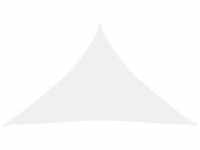 vidaXL Sonnensegel Oxford-Gewebe Dreieckig 3,5x3,5x4,9 m Weiß