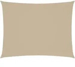 vidaXL Rechteckiges Sonnenschirmsegel aus Oxford-Stoff, 6 x 8 m, beige, Modell Helios