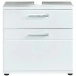 Ebuy24 Monte Waschbeckenunterschrank wei&szlig; Hochglanz, wei&szlig;.