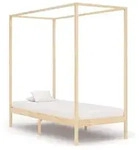 vidaXL Himmelbett-Gestell Massivholz Kiefer 100 x 200 cm